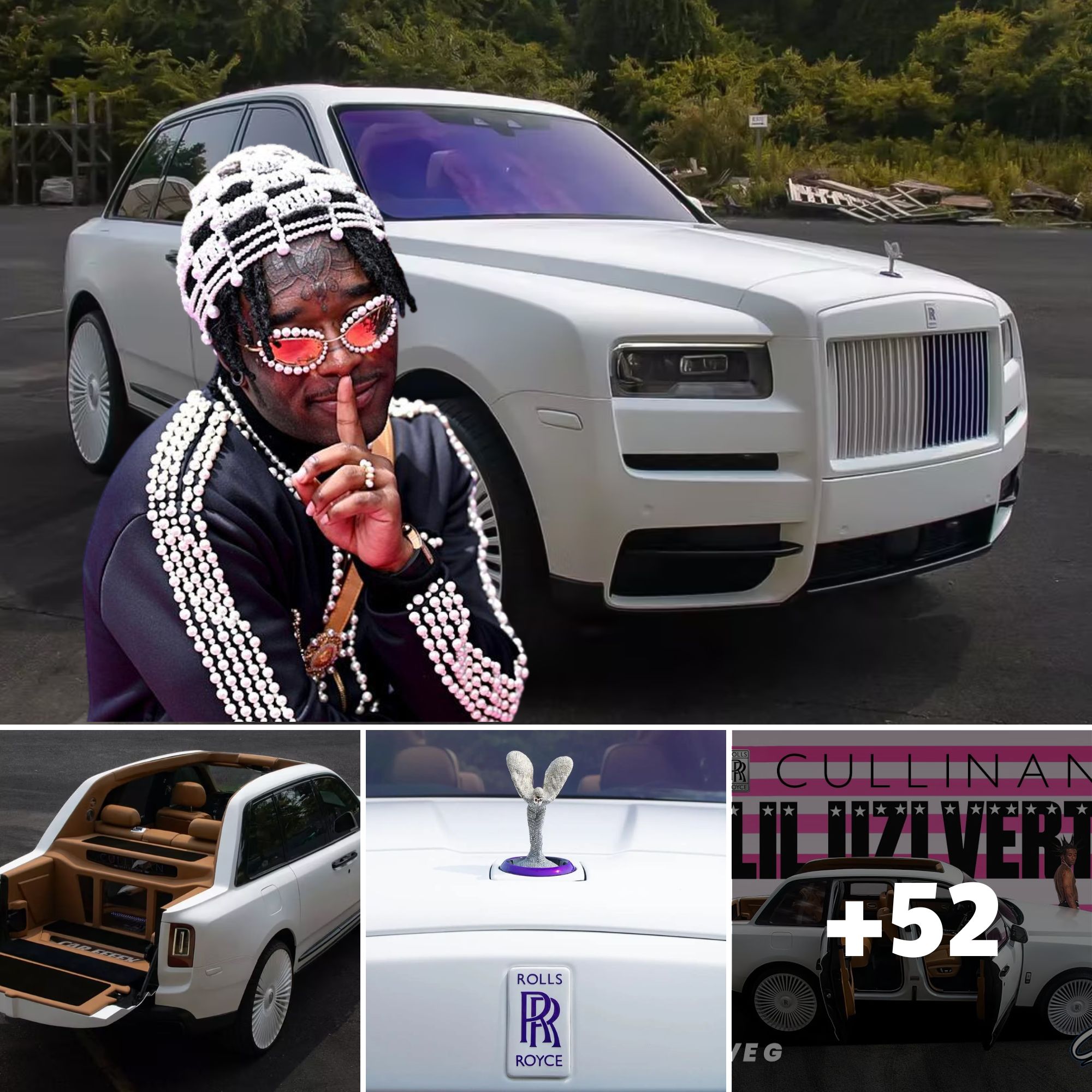 Rapper Lil Uzi Vert's Rolls-Royce supercar is uniquely designed with an ...